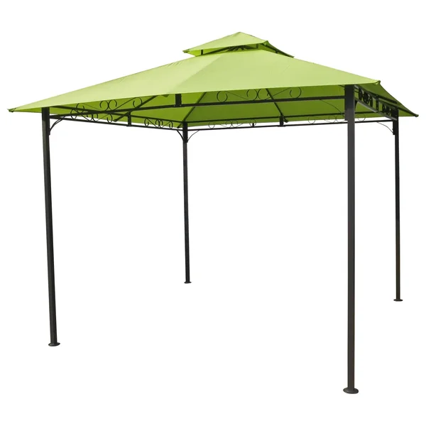 International Caravan Square Vented Canopy Gazebo - Cranberry