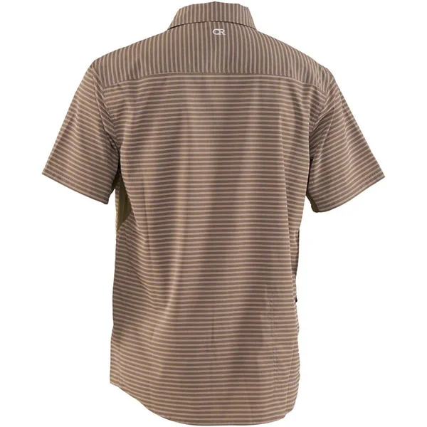Club Ride Apparel Men's Vibe Shirt - Merlot Stripe - XL