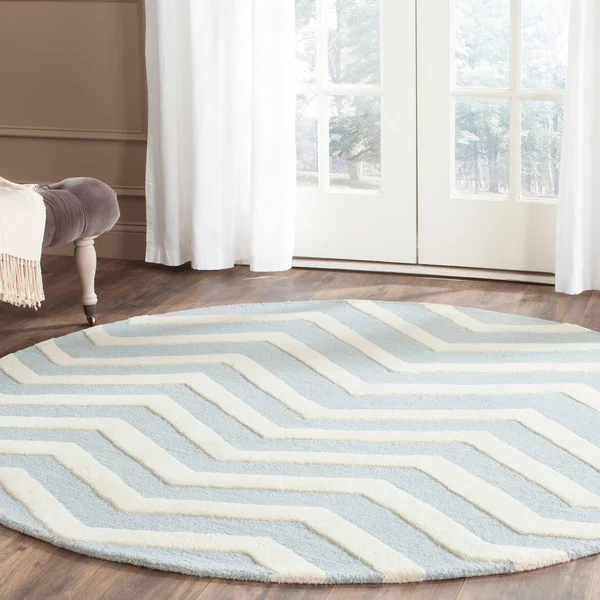 Safavieh Cambridge CAM714K Black - Ivory Rug 6&x 6& Square