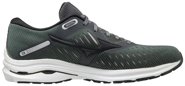 Mizuno Men's Wave Rider 24 Safety Yellow-Nimbus Cloud, 13
