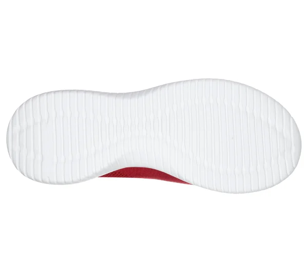 Skechers Women's Ultra Flex First Take Slip-On Sneaker, Red