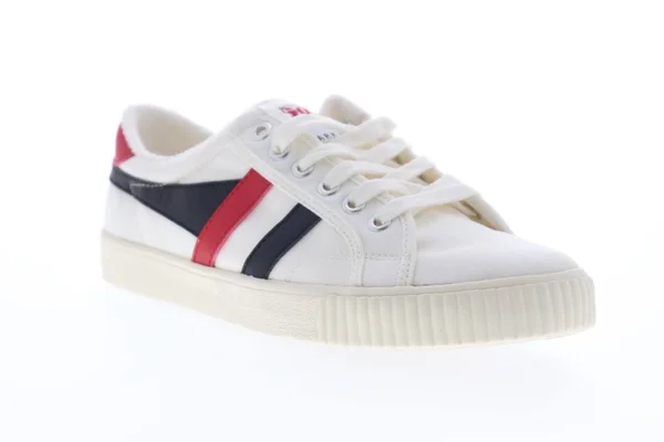 Gola Tennis Mark Cox Vegan Mens Beige Canvas Low Top Sneakers Shoes