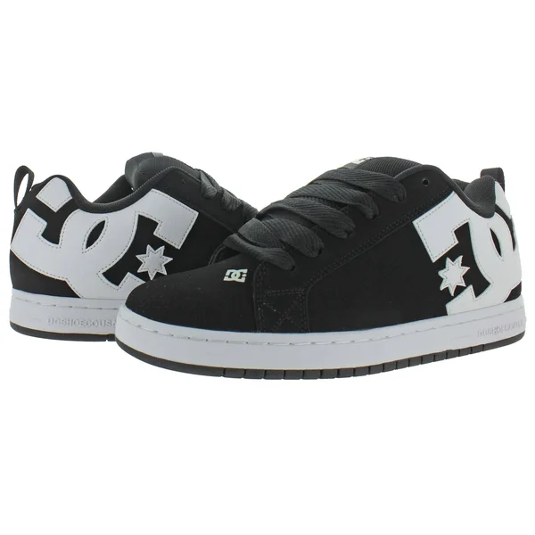 DC Court Graffik (Black) Men's Skate Shoes