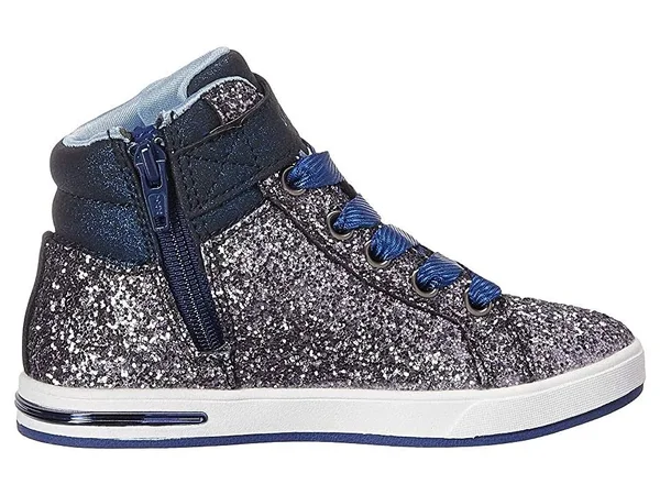 Skechers Girls& Shoutouts Sparkle on Top Sneaker, Navy