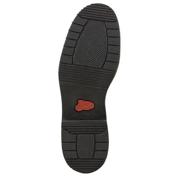 Justin Men's Cargo Brown Pull-On Work Boots - Steel Toe