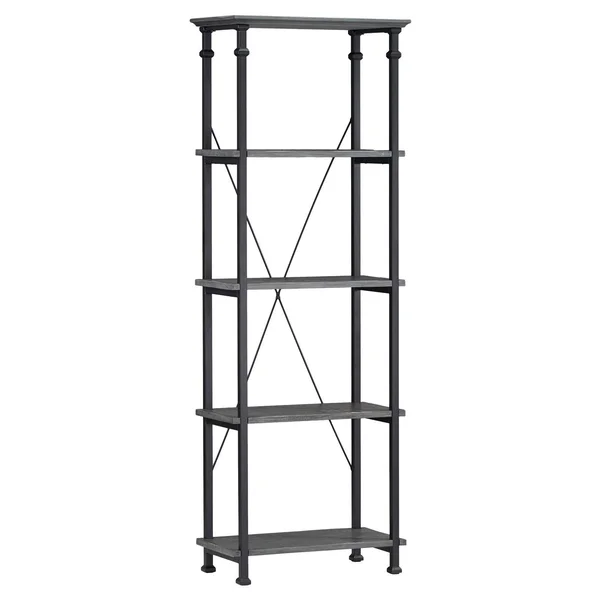 Weston Home Decorative 5 Shelf Bookcase