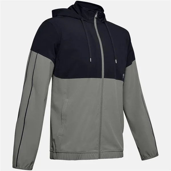 Under Armour Men's Recover Woven Warm-Up Jacket - Green - MD