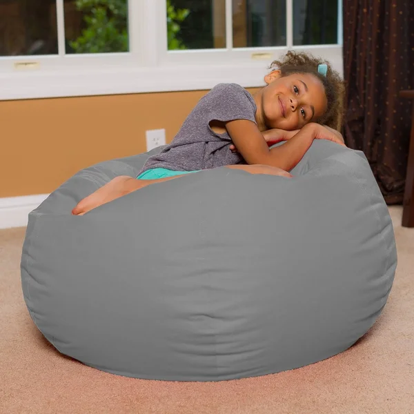 Posh Creations Bean Bag Chair - Pink, Size: Large-38in