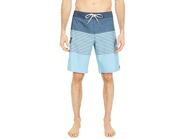 Billabong All Day Heather Stripe Pro Men's Boardshorts, 36, Sky Blue