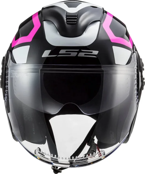 LS2 OF570 Verso Marker Jet Helmet Black Pink XS