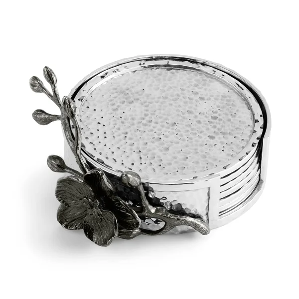 Michael Aram Black Orchid Coaster Set