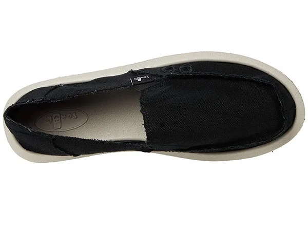 Sanuk Women's Shoes - Donna Hemp Jute - Ebony