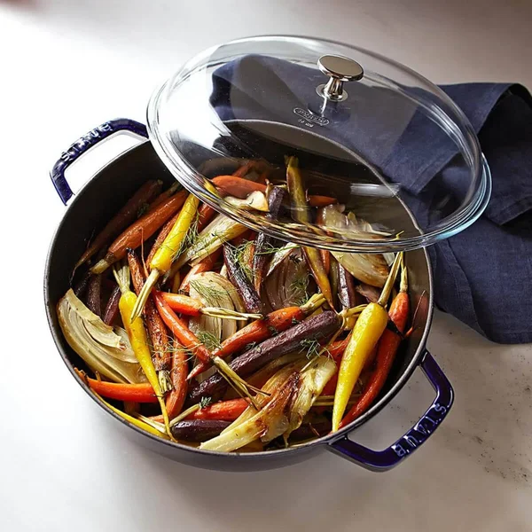 Staub - Large Wok with Glass Lid - Cherry