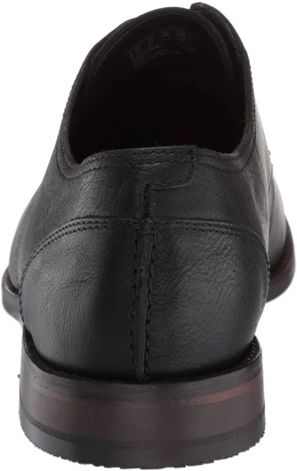 Clarks Men's Flow Plain, Black Leather Size: 10.5 M