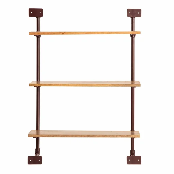 Weston Three Tier Shelf Brown (24x22 L x 24x22 W x 33.5x22 H)