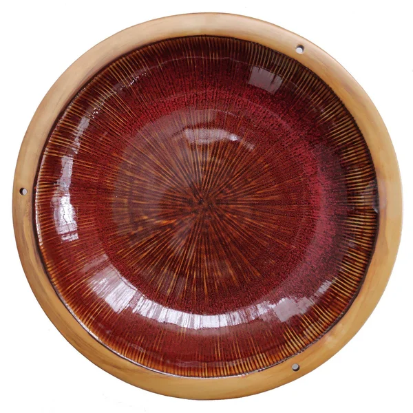 Radial Bird Bath - Post Style Autumn Red
