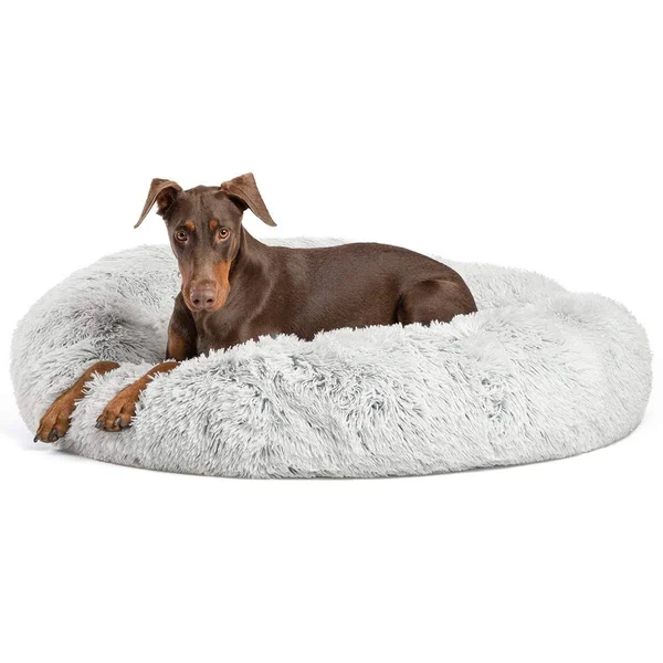 Best Friends by Sheri Luxury 45x22 Shag Faux Fur Donut Cuddler Pet Bed