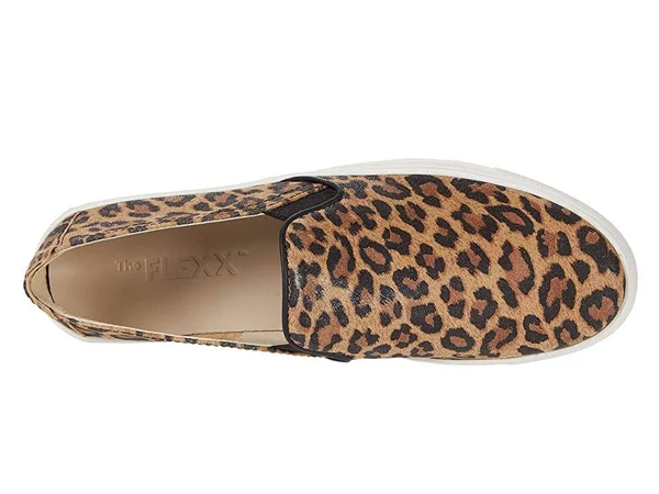 The Flexx Sneak Name Women's Slip on Shoes Grano Jaguar Glass : 7.5 M