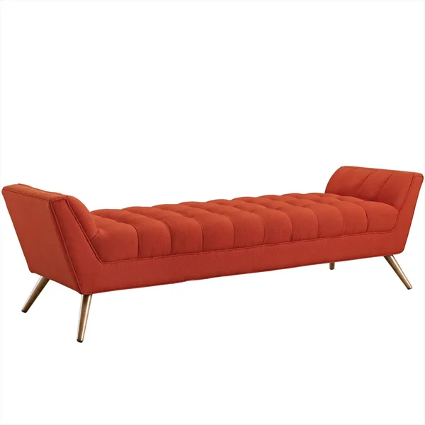 Modway Atomic Red Response Fabric Bench