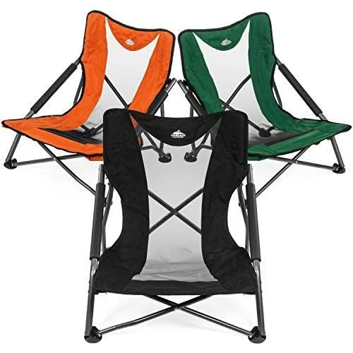 Cascade Mountain Tech Compact Low Profile Outdoor Folding Camp Chair with Carry