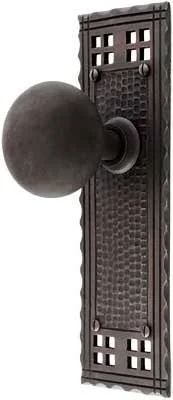Arts & Crafts Passage Door Set in Oil-Rubbed Bronze