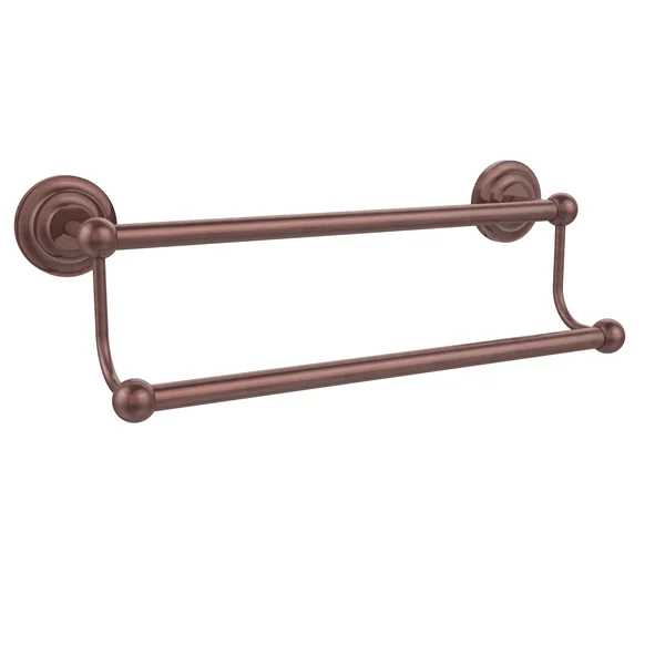 Allied Brass Prestige Que New Collection 36 inch Double Towel Bar Antique Copper