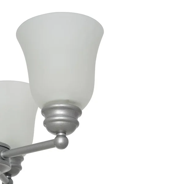 3-Light Semi-Flushmount - Silver
