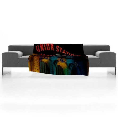 Deny Designs Bird Wanna Whistle Union Station Fleece Throw Blanket