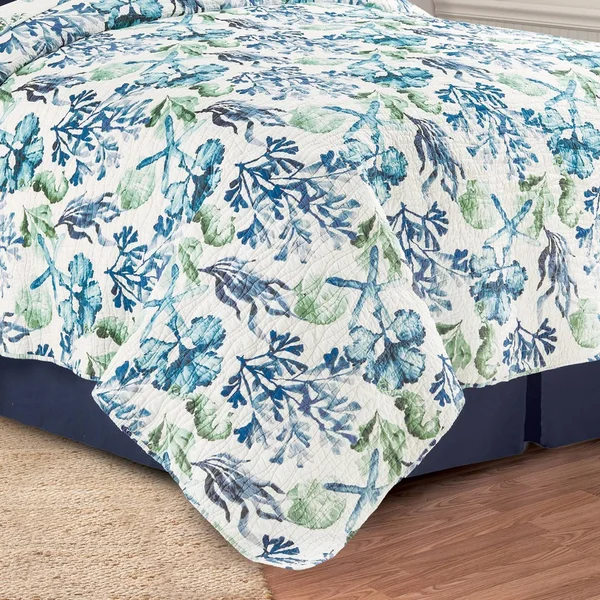 Cu0026F Home Bluewater Bay Twin Quilt Set