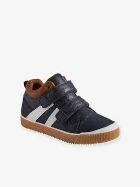 High Top Trainers with Touch Fasteners, for Boys Black