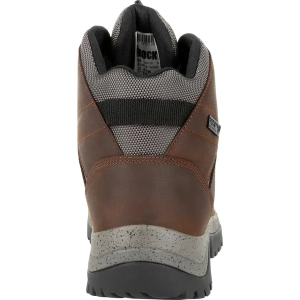 Men's Brown Rocky Versatrek Steel Toe Waterproof Work Boot Size 8.5(Wide)