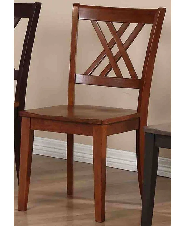 Iconic Furniture Company Double X-Back Dining Chairs, Set of 2 - Caramel