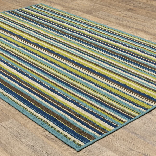 Oriental Weavers Caspian 1004X Blue Area Rug 5&3x22 x 7&6x22