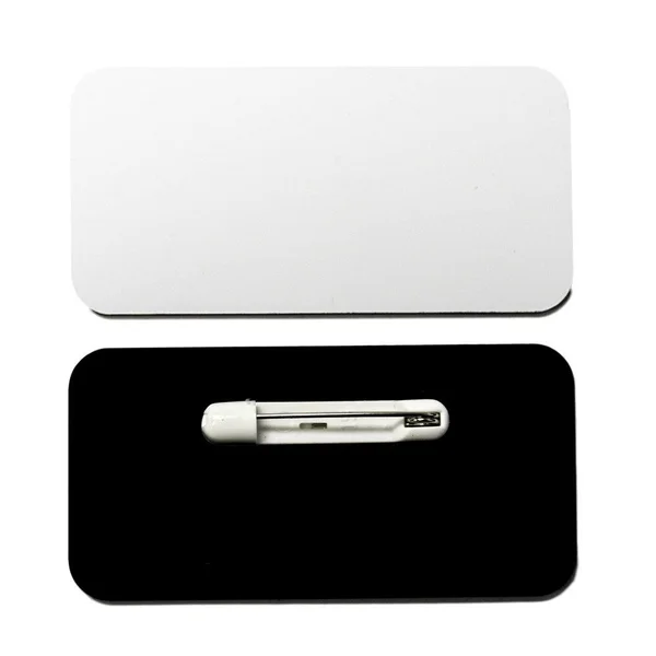 All Quality Name Tag, Badge Blanks - 25 Pack - White 1-1/2x22 x 3