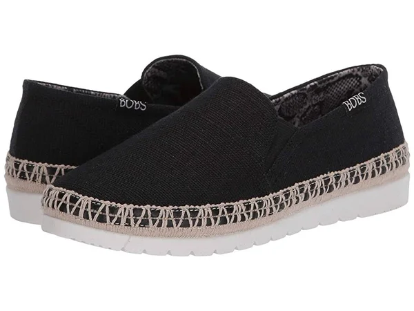 Skechers Women's Bobs Flexpadrille 3.0 Dark Horse Espadrille, Black