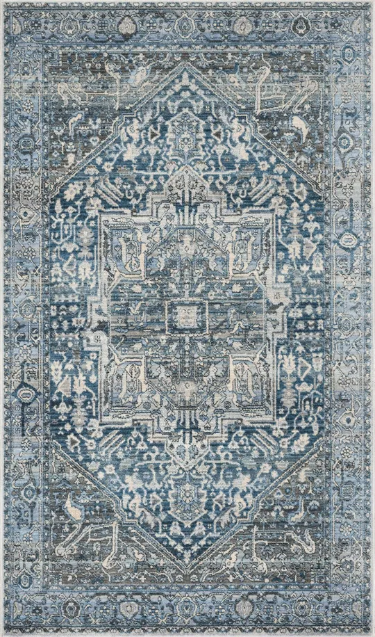 Safavieh Vintage Persian VTP474H 5& x 7&6x22 Charcoal, Blue Rug