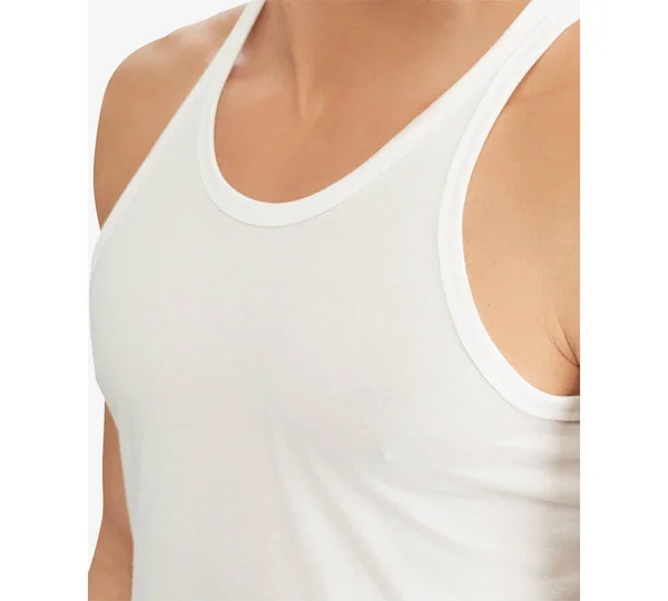 Polo Ralph Lauren Classic Slim Fit Cotton Tanks 3-Pack - M, White