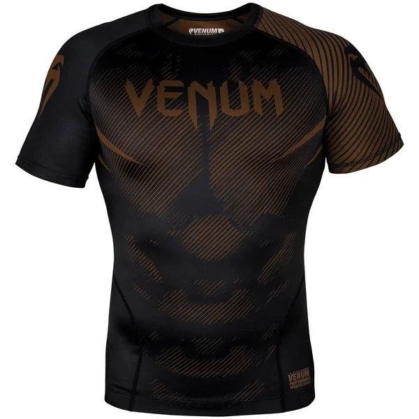 Venum Nogi 2.0 Rashguard - Short Sleeves - Black/Brown XL