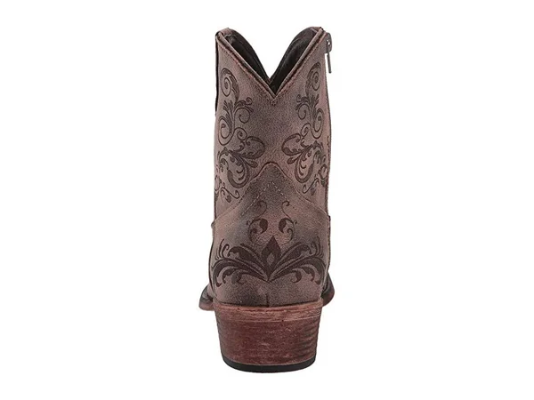 Roper Women's Short Stuff Zip Brown Fashion Boots