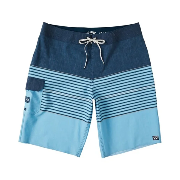 Billabong All Day Heather Stripe Pro Men's Boardshorts, 36, Sky Blue