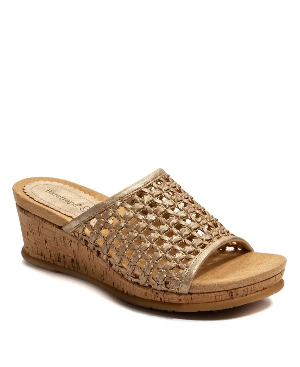 Baretraps Flossey Women's Wedge Sandals - Size: 9.5, Gold