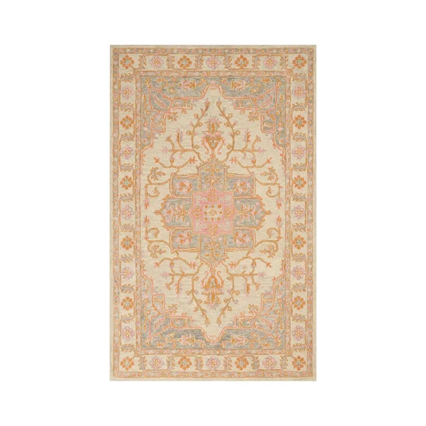 Nourison 5&3x22 x 7&5x22 Sand Jazmine JAZ01 Area Rug