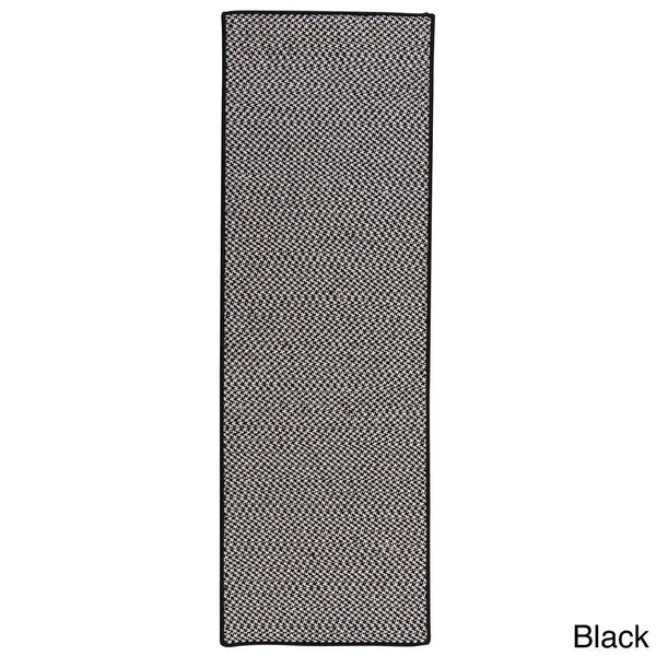 Colonial Mills Crisscross Indoor/ Outdoor Area Rug - Size: 2& x 8& Runner, Blue