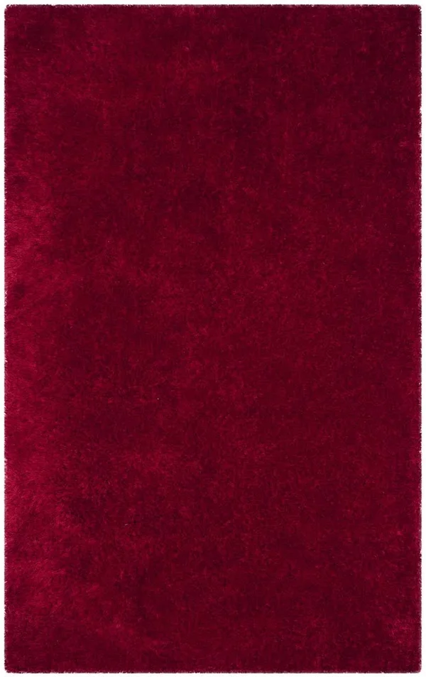 Safavieh Luxe Shag Red 3 ft. x 5 ft. Area Rug