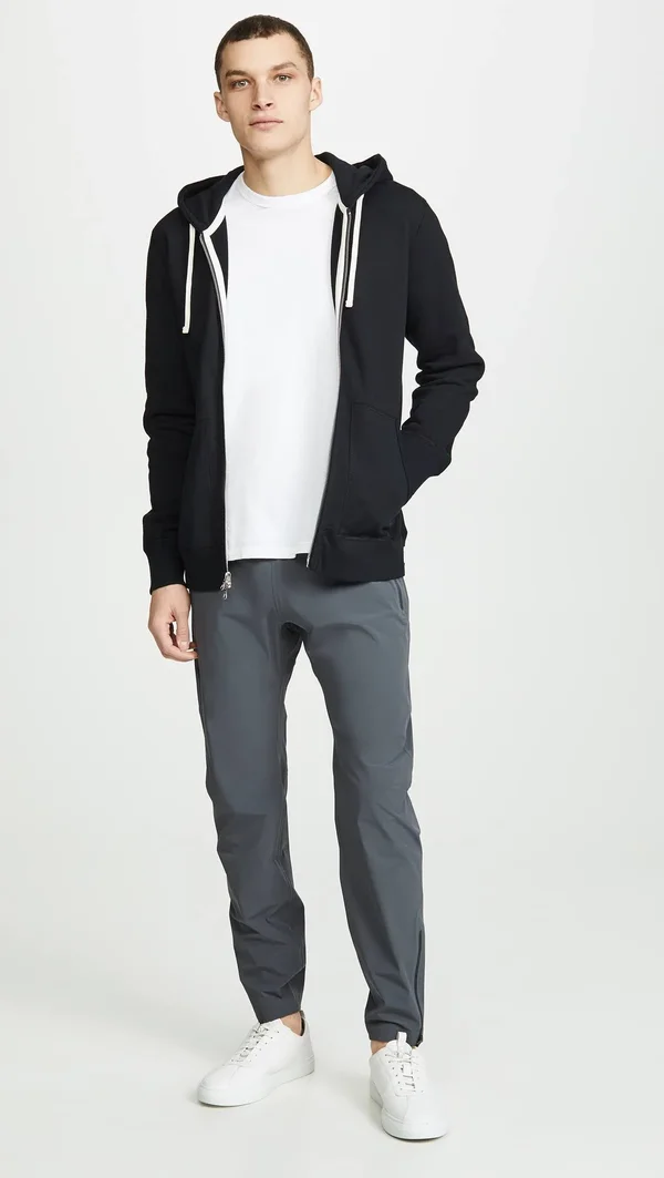 Reigning Champ Full Zip Hoodie - Black - XL - Men