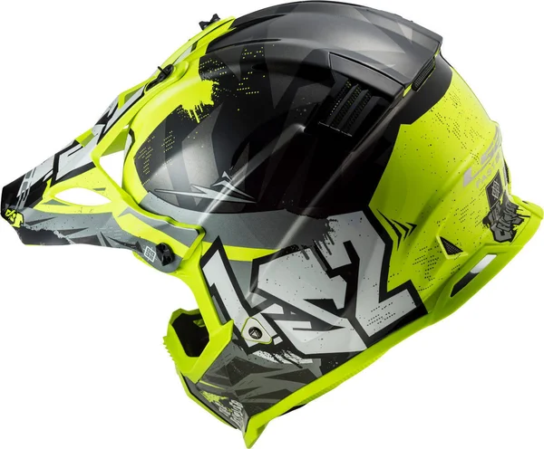 LS2 MX437 Fast Evo Crusher Motocross Helmet, black-yellow, Size Xs