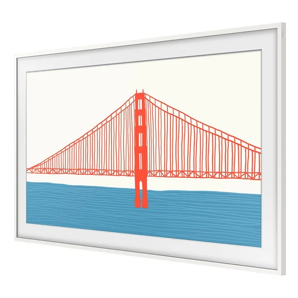 Samsung 75x22 The Frame Customizable Bezel - Modern White (2021)