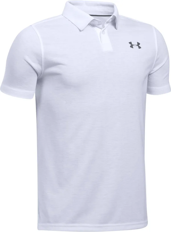 Under Armour Boys' Threadborne Polo, Boy's, Size: Small, White