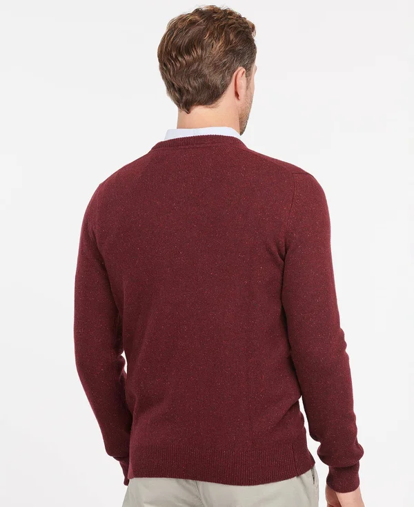 Barbour Tisbury Crew Neck Sweater - Ruby - L