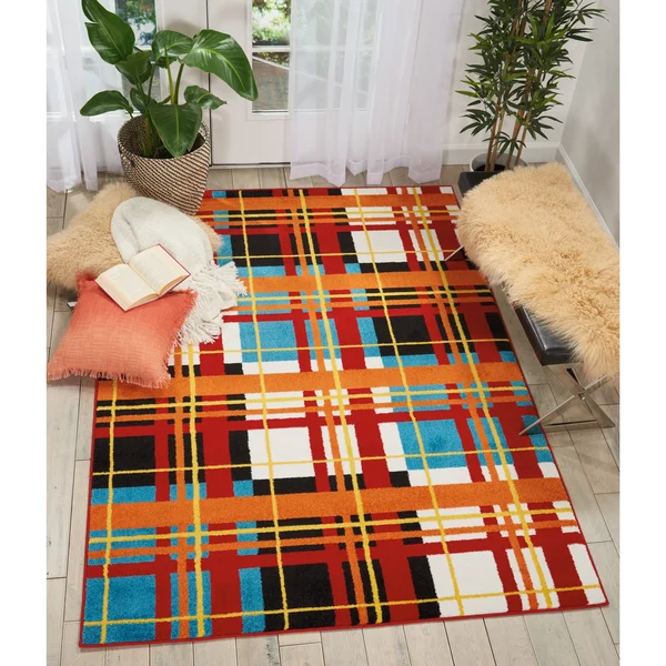 Nourison OKD01 Oakdale Red Area Rug - 4&x6&